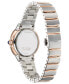 ფოტო #3 პროდუქტის Eco-Drive Women's Ceci Diamond Accent Two-Tone Stainless Steel Bracelet Watch 32mm