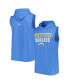 ფოტო #1 პროდუქტის Men's Powder Blue Los Angeles Chargers Relay Sleeveless Pullover Hoodie