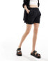 Фото #1 товара & Other Stories tailored linen shorts in black