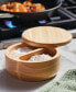 Pantryware Round Wooden Salt & Spice Box