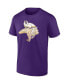 Men's Purple Minnesota Vikings Chrome Dimension T-shirt