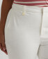 ფოტო #3 პროდუქტის Plus Size Stretch Cotton Cropped Pants