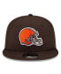 Фото #4 товара Men's Brown Cleveland Browns Basic 9FIFTY Snapback Hat