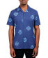 ფოტო #1 პროდუქტის Men's Slim-Fit Non-Iron Performance Stretch Abstract Floral-Print Button-Down Camp Shirt