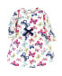 Фото #3 товара Infant Girl Organic Cotton Long-Sleeve Dresses 2pk, Bright Butterflies