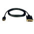 Фото #3 товара Tripp P566-006 HDMI to DVI Adapter Cable (HDMI to DVI-D M/M) - 6 ft. (1.8 m) - 1.83 m - HDMI - DVI-D - Male - Male - Gold