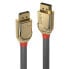Фото #2 товара Lindy 1m DisplayPort 1.4 Cable - Gold Line - 1 m - DisplayPort - DisplayPort - Male - Male - Grey