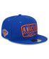 Men's Blue New York Knicks 2024 NBA All-Star Game Rally Drive Finish Line Patch 9FIFTY Snapback Hat