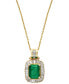 Фото #1 товара EFFY Collection brasilica by EFFY® Emerald (1-3/8 ct. t.w.) and Diamond (1/2 ct. t.w.) in 14k Gold