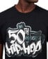 ფოტო #3 პროდუქტის 50 YEAR ANNIVERSARY OF HIP HOP Men's Dropping Gems Graphic T-shirt