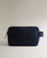 Linen toiletry bag