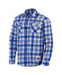Фото #3 товара Рубашка клетчатая Flannel Button-Up Shirt Fanatics Men's Darius Rucker Collection by Royal Chicago Cubs