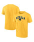 Фото #2 товара Men's Gold Michigan Wolverines Campus T-shirt