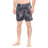 Фото #1 товара Slate & Stone Cabo Palm Tree Printed Swim Trunks Men's Sz. XL (Black) 147370