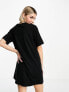 Nike Essential mini swoosh t-shirt dress in black