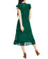 Фото #4 товара Платье CeCe женское с оборками и кружевными рукавами CeCe Swiss Dot Midi