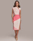 Фото #1 товара Платье женское DKNY Sheath Colorblocked Donna Karan