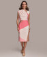 ფოტო #1 პროდუქტის Women's Colorblocked Sheath Dress