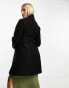 Фото #4 товара Mamalicious Maternity wrap front coat in black
