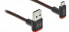 Фото #1 товара Delock EASY-USB 2.0 Cable Type-A male to EASY-USB Type Micro-B male angled up / down 0.5 m black - 0.5 m - USB A - Micro-USB B - USB 2.0 - Black