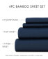 Фото #6 товара Luxury Rayon from Bamboo 4-Pc. Sheet Set, California King