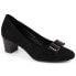 Фото #1 товара Suede openwork high-heeled shoes Vinceza W JAN285, black