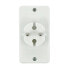 Splitter 4 flat sockets AC 230V 2.5A - Vorel 72402 - white