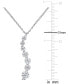 ფოტო #5 პროდუქტის Lab-Grown Moissanite Swirl 18" Pendant Necklace (1-1/2 ct. t.w.) in Sterling Silver