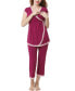 ფოტო #14 პროდუქტის Kimi & Kai Cindy Maternity Nursing Pajama Set