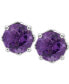 Rhodolite Garnet Stud Earrings (1-1/5 ct. t.w.) in Sterling Silver (Also in Opal, Citrine, White Topaz, Peridot, Aquamarine, and Amethyst)