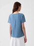 Фото #2 товара Vintage Indigo V-Neck T-Shirt