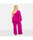 ფოტო #2 პროდუქტის Women's Opal Extreme Single Sleeve Wide Leg Jumpsuit