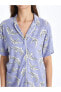 Фото #4 товара Пижама LCW DREAM с узором на галстучном воротнике, короткий рукав