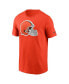 Men's Orange Cleveland Browns Logo Essential T-Shirt Оранжевый, 2XL - фото #2