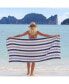 Cabo Cabana Beach Towel (4-Pack, 30x70 in.), Soft Ringspun Cotton, Alternating Stripe Colors, Oversized Cabana Pool Towel