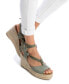 ფოტო #3 პროდუქტის Women's Jute Wedge Sandals By XTI