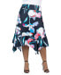 Фото #1 товара Plus Size Elastic Waist Knee Length Skirt