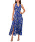 Фото #1 товара Women's Floral-Print Halter Maxi Dress