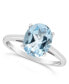 Sky Blue Topaz (3 ct. t.w.) Ring in Sterling Silver. Also Available in Rose Quartz (2-1/4 ct. t.w.)