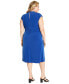 ფოტო #2 პროდუქტის Plus Size Sleeveless Midi Dress