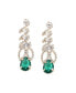 ფოტო #1 პროდუქტის Women's Green Contrast Drop Earrings