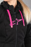 Hoodie Alpinestars Stella Chrome Sport Schwarz-Rosa