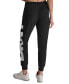 ფოტო #2 პროდუქტის DKNY Women's Exploded Logo Cuff Jogger Pants