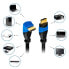 deleyCON 0,5m HDMI 90° Grad Winkel Kabel - Kompatibel zu HDMI 2.0/1.4 - UHD 4K HDR 3D 1080p 2160p ARC - Schwarz