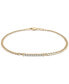 ფოტო #1 პროდუქტის Diamond Bar Curb Link Bracelet (1/6 ct. t.w.) in Gold Vermeil, Created for Macy's