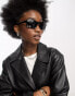 My Accessories London sporty cateye sunglasses in black