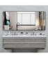 Oversized Wall Mirror with Removable Tray, 72x32 Inches