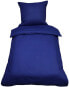 Фото #1 товара Комплект постельного белья One-Home Uni dunkelblau 135 x 200 см