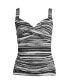 Фото #1 товара Women's DD-Cup Chlorine Resistant Wrap Underwire Tankini Swimsuit Top