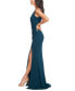 Фото #3 товара Women's Jordan V-Neck Asymmetrical Ruched Bodycon Maxi Dress